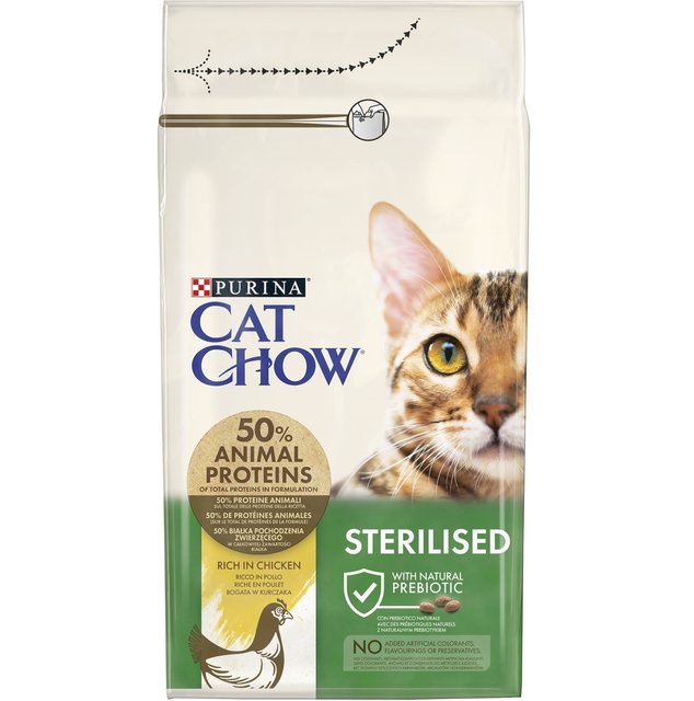 Сухой корм для кошек Purina Cat Chow Sterilised с курицей 1.5 кг (00-00031720)