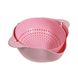 Друшляк Supretto подвійний для миття і просушування фруктів, рожевий (5754) фото 1 из 2