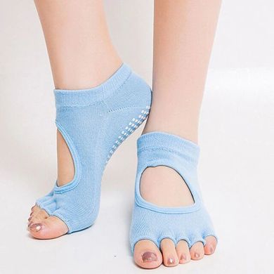 Шкарпетки жіночі Yoga Socks без пальців для занять йогою, фітнесом, пілатесом протиковзні (7112), 35-39