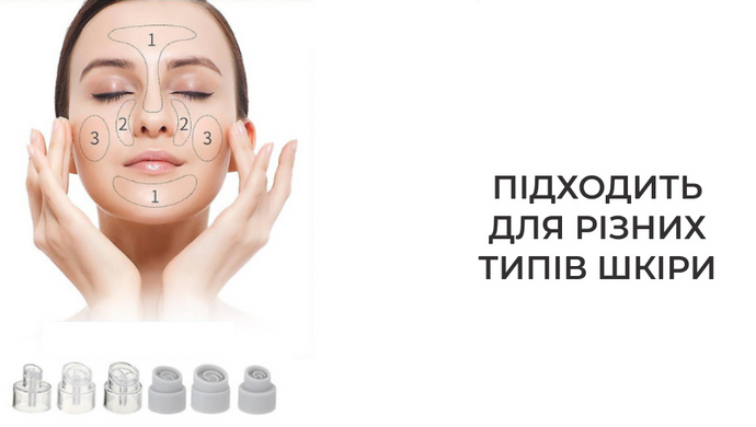 Апарат Supretto для вакуумного чищення пор обличчя (8653)