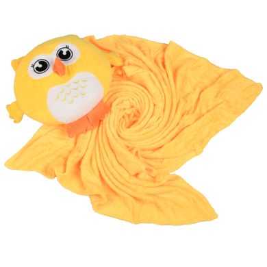 М'яка іграшка-подушка з пледом Supretto Сова Джонсі 3 в 1, жовта (78100002)