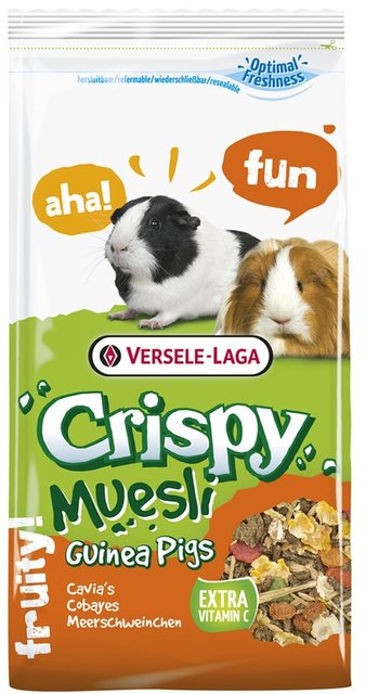 Корм для морских свинок Versele-Laga Crispy Muesli Guinea Pigs зерновая смесь с витамином C 1 кг (617113)