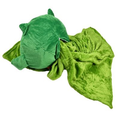 М'яка іграшка-подушка з пледом Supretto Сова Барік 3 в 1, зелена (78100004)