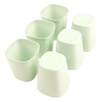 Набір пластикового посуду Supretto для пікніка 48 предметів, м'ятний (50920004)