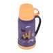 Термос для напоїв Daydays дитячий з ручкою та чашкою, 1 л, фіолетовий з помаранчевим (82790002) фото 1 из 5