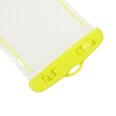 Чехол для телефона Supretto водонепроницаемый, желтый с прозрачным (46630013)