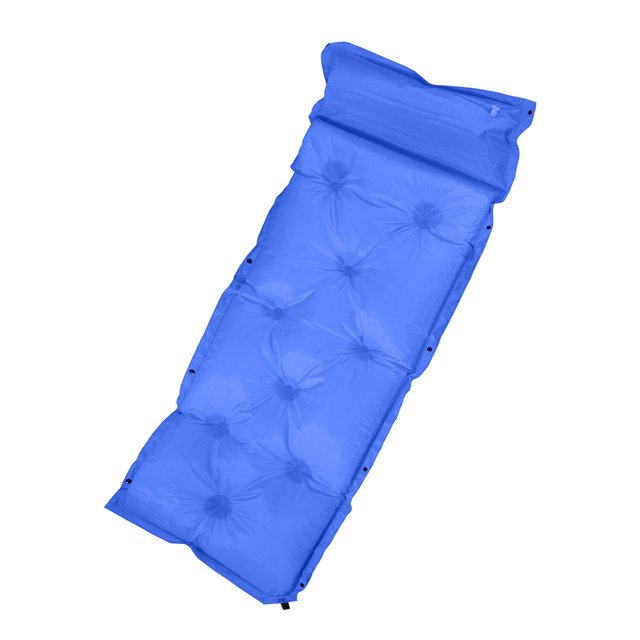 Самонадувающийся коврик Supretto для кемпинга, синий (уценка)