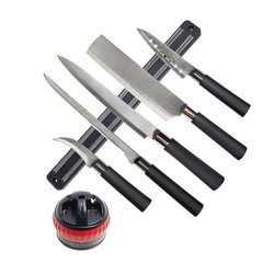Набір ножів Supretto з точилкою та магнітним утримувачем 5 шт (7093)