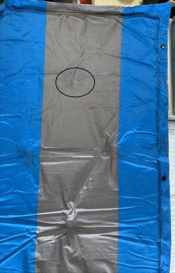 Самонадувающийся коврик Supretto для кемпинга, Сине-чорный (уценка)