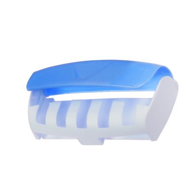 Дозатор Supretto для зубної пасти з тримачем для щіток, блакитний (уцінка)