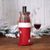 Новорічний чохол на пляшку Supretto з червоним низом (7275)