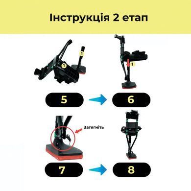 Милиця під коліно AIRM HEALTH Вільні руки (уцінка)