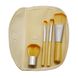 Набор бамбуковых кистей Supretto для макияжа в чехле, 4 шт. (5719) фото 2 из 5