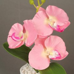 Цветок декоративный Supretto Орхидея с подсветкой в горшочке (5551)