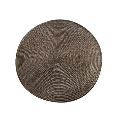 Комплект з 4-х круглих сервірувальних килимків Supretto, кавовий (75030002)