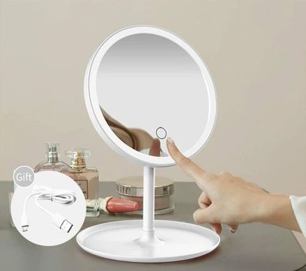 Косметичне дзеркало Supretto зі світлодіодною підсвіткою настільне (уцінка)