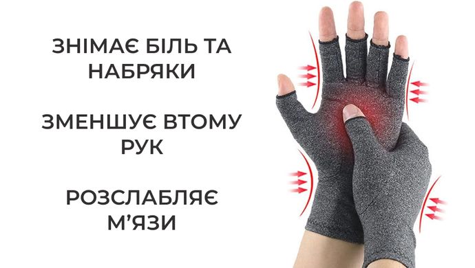 Перчатки Supretto от артрита компрессионные (8662)