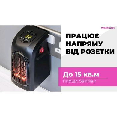 Портативний обігрівач Supretto в розетку (Уцінка)