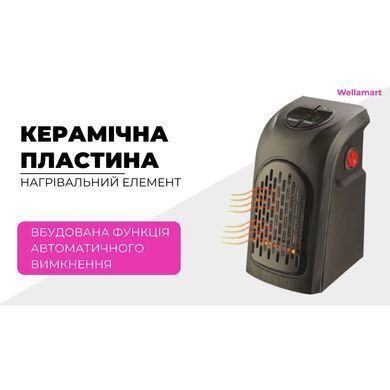 Портативний обігрівач Supretto в розетку (Уцінка)