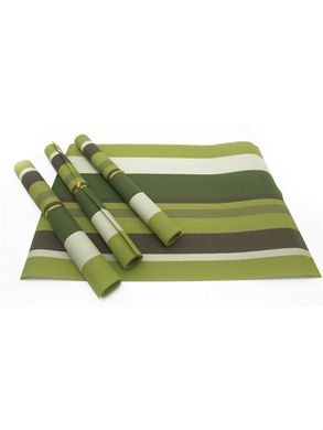 Комплект сервировочных ковриков Supretto 4 шт. зеленые (5065)