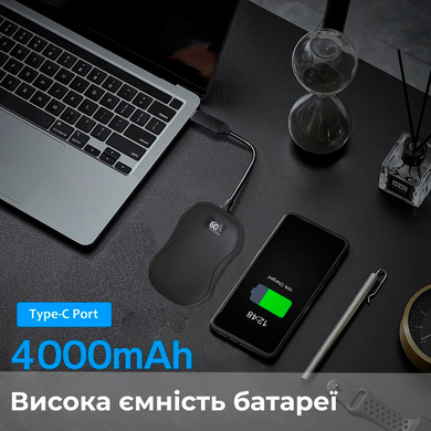 Обігрівач для рук Supretto кишеньковий та павербанк 4000 mAh (уцінка)
