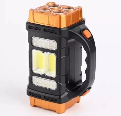 Ліхтар-повербанк з сонячною панеллю 40 LED, помаранчевий (7971)
