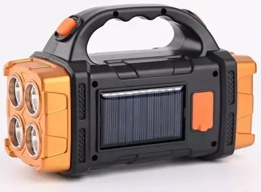 Фонарь-повербанк с солнечной панелью 40 LED, оранжевый (7971)