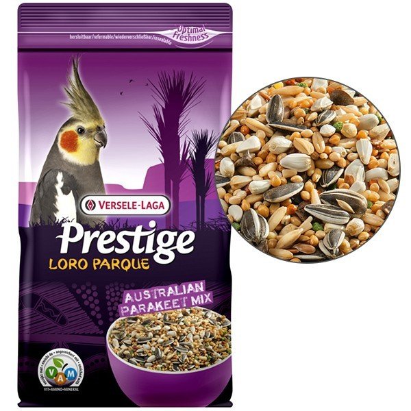 Повнораційний корм Versele-Laga Prestige Loro Parque Australian Parakeet Mix для великих австралійських папуг 1 кг (5410340222249) 222249